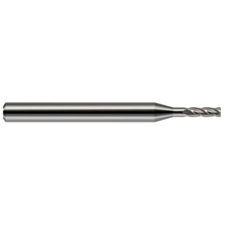 Miniature End Mill - 2 Flute - Corner Radius, 0.0780 (5/64), Shank Dia.: 1/8